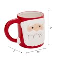 thumbnail image 2 of Santa Coffee Mug Ceramic Christmas Tea Cup for Adult and Kids 15oz, 2 of 10