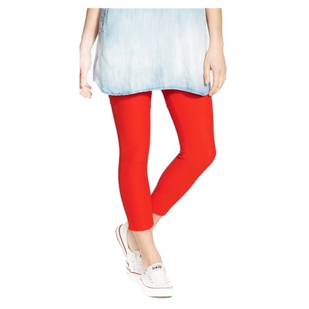 Hue Pique Capri Fiery Red Leggins Small Women's Wear | Walmart Canada