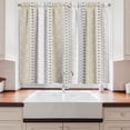 thumbnail image 2 of Ambesonne Rose Kitchen Curtains, Vintage Floral Victorian, 55"x39", Grey Tan and White, 2 of 3