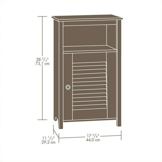 Sauder Peppercorn Floor Cabinet Cinnamon Cherry