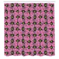 thumbnail image 2 of Ambesonne Garden Art Shower Curtain, Roses and Gerbera, 69"Wx75"L, Pink Pale Green, 2 of 4