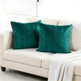 thumbnail image 2 of Home Soft Things Pleated Velvet 2 Piece Throw Pillow Cover Set - Sapphire - 26" x 26", 2 of 7