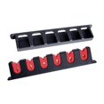 thumbnail image 2 of serony 6 Slots Fishing Rod Holder Rack Vertical Mount for Garage Door Red, 2 of 9