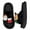 Black, variant on Lovskoo 2024 Christmas Slippers for Women And Men Couple Shoes Flat Fleece Non-Slip Home Shoes Linen Comfortable Platform Slippers Pink