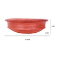 thumbnail image 2 of Clay Pottery Earthen Kadai Clay Pots For Cooking & Serving - Red, 1 Liter, 2 of 5