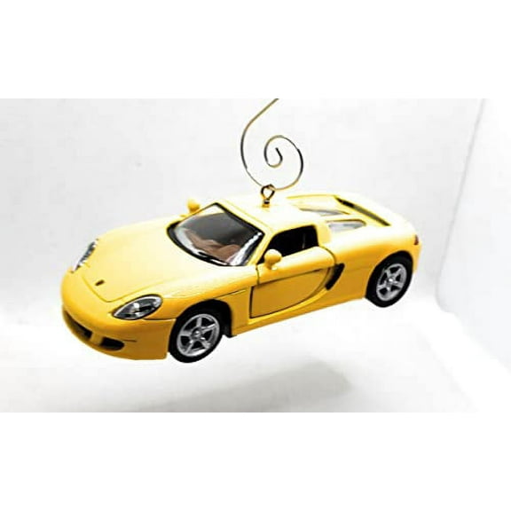 Christmas Ornament for Porsche Carrera GT Yellow Large