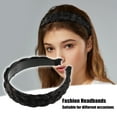 thumbnail image 3 of Unique Bargains 1 Pcs 1.5 Inch Wide Synthetic Hair Braided Headband Hair Hoop for Women and women Black Brown, 3 of 7