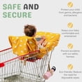 thumbnail image 5 of Funda para carrito de compras para bebé niña y niño | Funda para silla alta resistente al agua con bolsillo y funda para teléfono | Funda para carrito de bebé de género neutro | Funda acolchada para c, 5 of 5