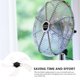 thumbnail image 4 of PTOOTP - Ventilador de pie de metal de 5 hojas para interiores, repuesto para ventilador eléctrico, 4 of 8