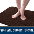 thumbnail image 4 of Buganda Dog Door Mats and Rugs, Washable Mat for Dog Paws, Absorbs Moisture and Dirt, Chenille Indoor Door Mats, 48x30, Brown, 4 of 8