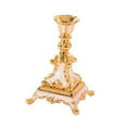 thumbnail image 1 of Portavelas, candelabro, adorno, accesorios de fotografía Retro, candelabro de centro de mesa para decoración de chimenea y Bar Oro Blanco, 1 of 7