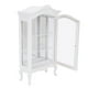 thumbnail image 1 of 1:12 casa de muñecas Mini gabinete de exhibición de ventana transparente de tres capas de madera blanca para muñecas, 1 of 8