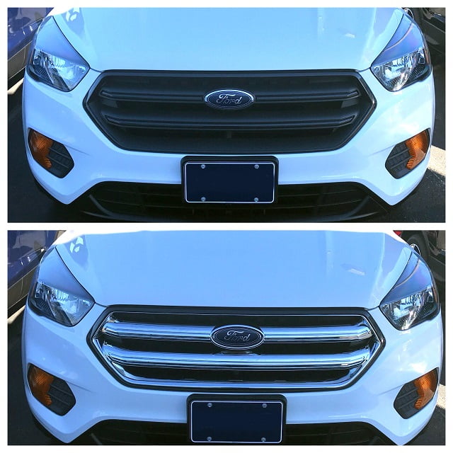 Chrome ABS Plastic Grille Overlays 1Pc Fits Ford Escape Chrome ABS Plastic Grille Overlays 1Pc Fits Ford Escape