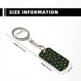 thumbnail image 4 of Goofa St. Patrick's Day8 Printed Rectangular Metal Keychain Bag Charm Floral Charm for Purse Keys Metal Keyring Gift for Women Accessories, 4 of 7