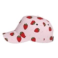 thumbnail image 5 of Haiem Strawberry Baseball Cap Dad Hat Cotton Soft Adjustable Fashion Hats for Men Women Unisex Style Headwear, 5 of 9