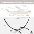 thumbnail image 7 of SUNCREAT Hammocks for Outside with Stand, Porch Hammock and Stand, 475 lbs Capacity, Patent Pending, Beige, 7 of 7