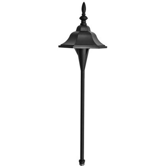 Dabmar Lighting LV69-L3-30K-B 12V G4 LED 3W 30K Powder Coated Cast Aluminium Bell Path Light, Black