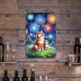 thumbnail image 3 of Happy New Year Mastiff Family Cheer Winter Midnight Firework Vertical Metal Aluminum Sign Shibas Dog Lovers Gifts Idea Wall Art Home Decor - 02025, 3 of 5