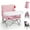 Pink, variant on Tiny Marvels 3-in-1 Foldable Booster Seat with Carry Bag & Safety Harness - Portable High Chair for Travel, Restaurant, Home,Infant to Toddler