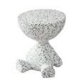 thumbnail image 4 of Mesa auxiliar pequeña, mesa de té multifunción, bonita mesa de centro, mesita de noche para oficina, baño, mesita de noche, dormitorio, decoración del manchas blancas negras, 4 of 9