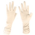 thumbnail image 4 of Ticikt Women MidâLength Sun Protection Gloves, Breathable Thin Nonâ Gloves for Driving Cycling,Beige, 4 of 4