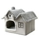 thumbnail image 1 of Nido Cama para casa de gatos Material de felpa ultra suave Camas para gatos para gatos de interior Casa para gatos Alivia la presión muscular y articular Diseño privado y cómodo Cojín suave extraíble, 1 of 8