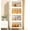 Cream-76QT/4 Pack, variant on Storage Bins with Lid 2 Pack 76QT, Stackable Storage Containers with Wheels and Magnetic Doors, Plastic Clothes Closet Organizers and Storage Box for Home and Office
