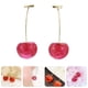 thumbnail image 2 of KAKOWELY 1 par de pendientes de moda con dije de cereza, un gran regalo de joyería para mujer., 2 of 5