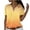 Yellow/Womens tops, variant on Spring Tops for Women Womens Tops under $10 Spring Summer 2025 Women Short Sleeve V-Neck Lapel Print Blouses Casual Tops