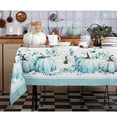 thumbnail image 5 of Sovcfoe Fall Thanksgiving Tablecloth 60x84 Inch Rectangle - Thanksgiving Fall Buffalo Plaid Blue Pumpkin Print Table Cloth for Autumn Harvest Party Picnic Kitchen Dinner Decoration, Blue Fall Decor, 5 of 6