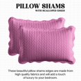 thumbnail image 5 of Ameha Pack of 2 Leaf Embossed Reversible 2 Quilt Set with 4 Pillow Shams Ultra Soft Microfiber Bedding Set king Purple, 5 of 8
