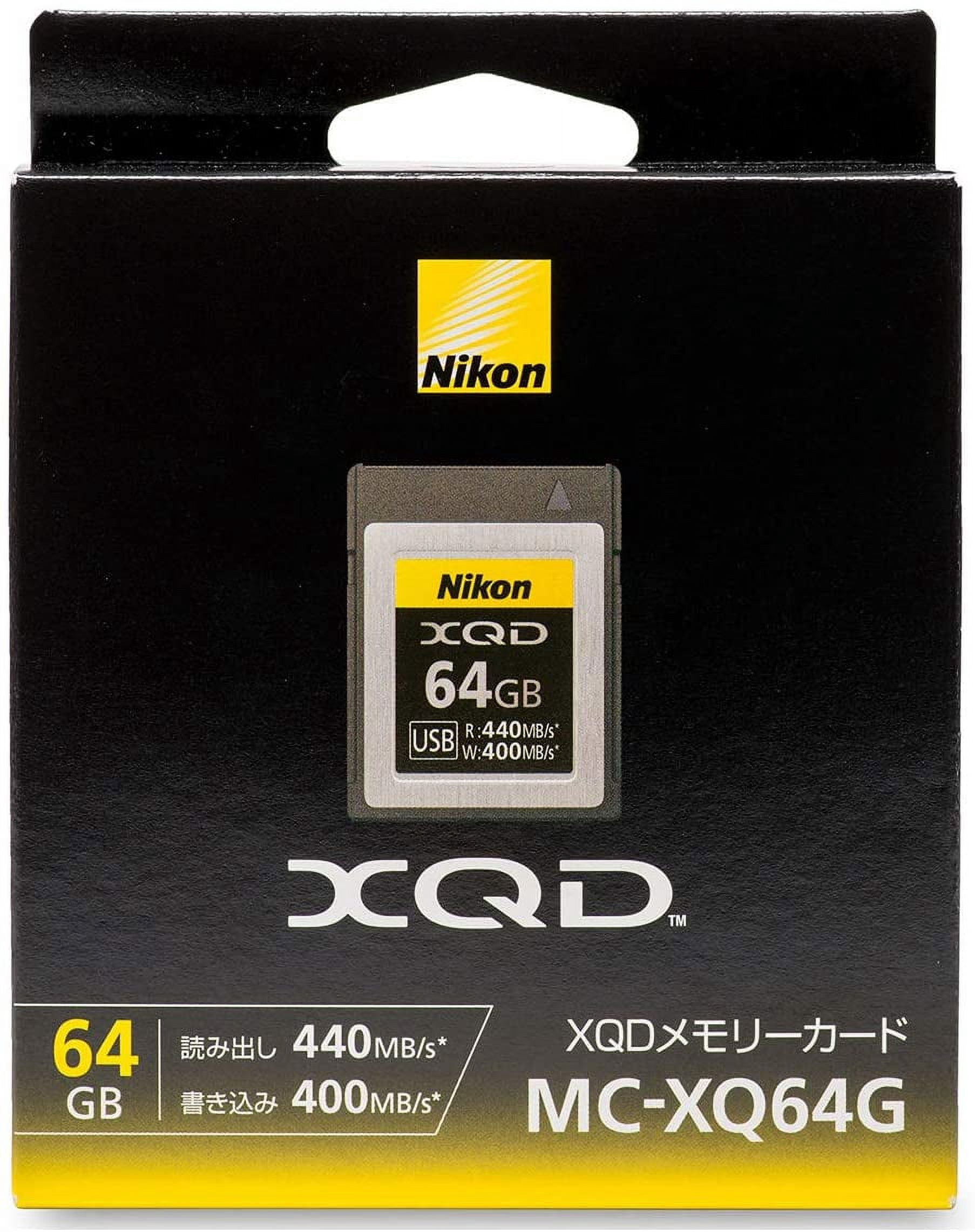 「セット」Nikon XQD 64GB と XQDカードリーダー Nikon 64GB XQD DSLR Camera Digital Picture Storage Memory Card