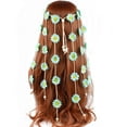 thumbnail image 2 of Vorkoi Sunflower Hippie Headband Floral Crown Summer Sunflower Hair Accessories for 70 s Bohemian Costumes Style, 2 of 6
