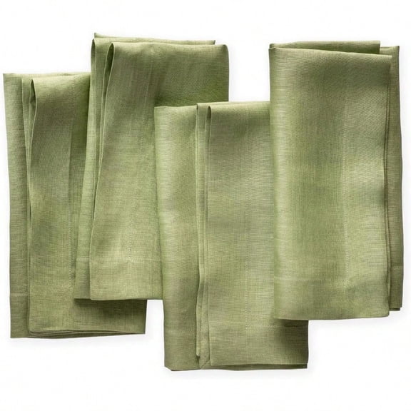 Linen Napkins 20 X 20 Inch 100 Flax Linen Olive Green Dinner Napkins Set Of 4 Cloth Napkins Washable With Mitered Corners For Spring St Patricks Day And Easter Day