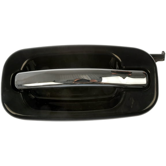 Dorman 80552 Rear Driver Side Exterior Door Handle for Specific Cadillac Models, Chrome Lever and Black Housing