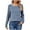 Blue, variant on Lenpel Women's Long Sleeve Shirts Soft Casual Crew Neck Ribbed Knit Pullover Tops Fall Lightweight Sweaters