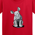 thumbnail image 4 of Inktastic Curious Rhinos Youth T-Shirt, 4 of 5