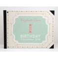 thumbnail image 3 of Darling Souvenir Cadre Géométrique Vert Couverture Rigide Imprimée Livre d'Or Personnalisé pour Fête d'Anniversaire Panneau d'Invités InBookRegistry-9 x 12 Pouces, 3 of 5