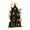 house, variant on Layered Halloween Haunted House & Character Figurine Collection, Lighted Halloween Village Scene Decoration with Ghost Pumpkin Witch LED Lights, Tabletop Home Decor for Mantel Shelf Party Display