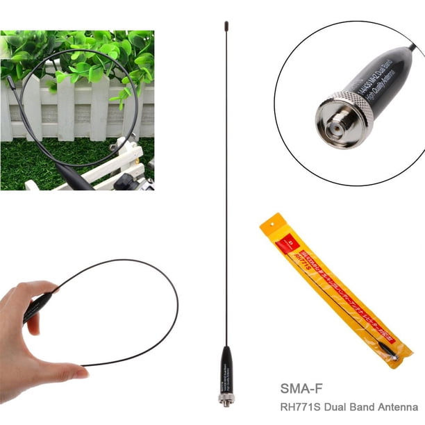 Antena Antena Cable de datos SMA-F RH771S Antena 144/430MHz U/V Luz ultrasuave para Baofeng UV-5R