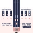 thumbnail image 6 of PARWIN PRO BEAUTY 5 in 1 Dual Voltage Hot Air Multi-Styler Hair Tool, Air Straightener & 28mm Auto Wrap Curlers Set, Less Heat Damage Styling, Prussian Blue, 6 of 10
