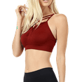 thumbnail image 3 of Women Seamless Double Criss Cross Bralette with Adjustable Straps, 3 of 3