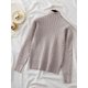 thumbnail image 1 of Suéter elegante de cuello alto para mujer, Jersey suave de punto, Top acanalado, informal, sólido, de manga larga, Otoño e Invierno, 1 of 5