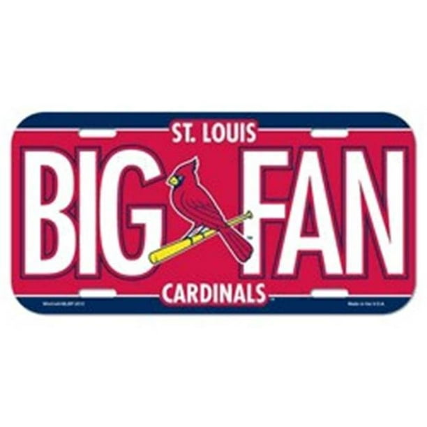 St. Louis Cardinals Plaque d'Immatriculation en Plastique