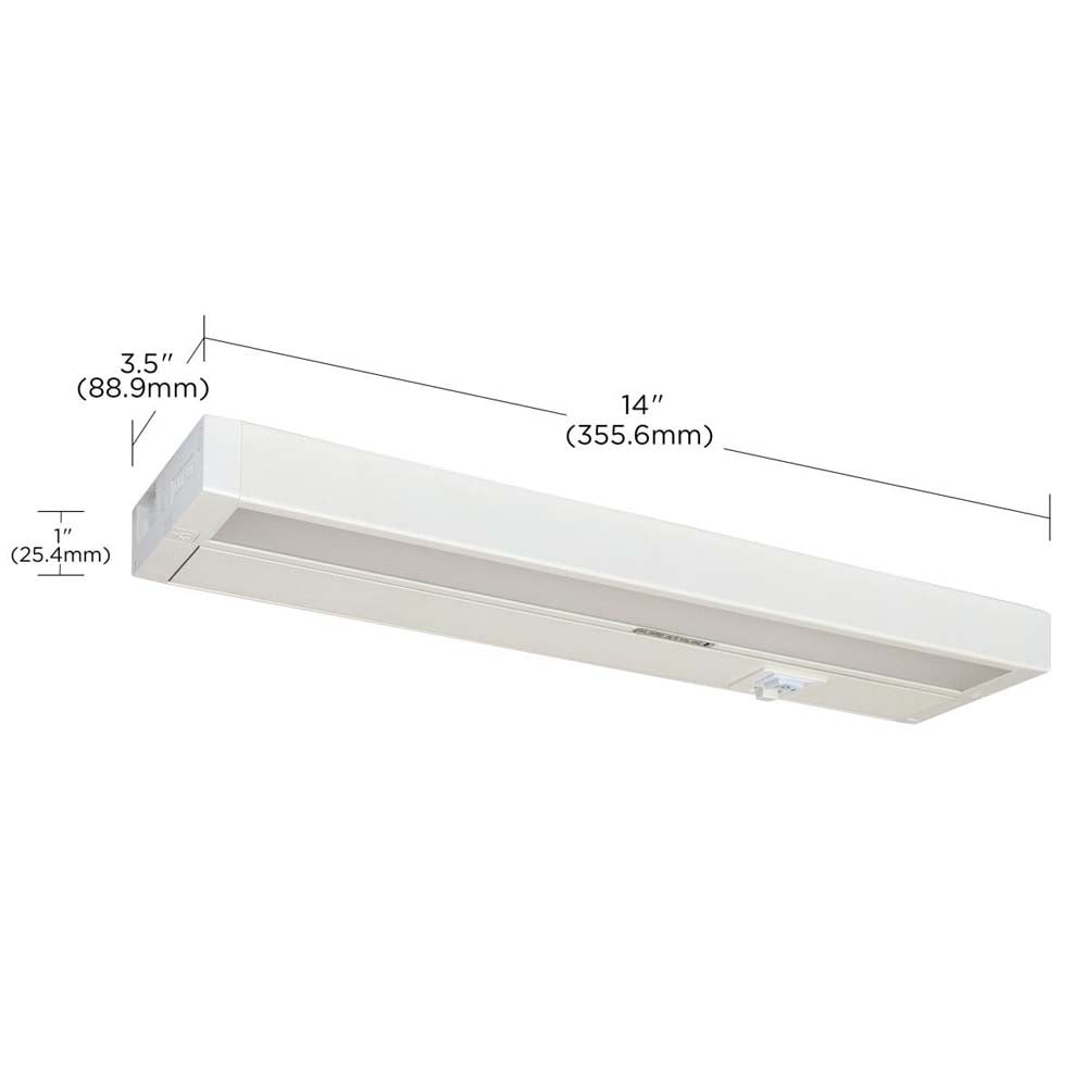 63/502-Nuvo Lighting-9W LED Under Cabinet Light In 1 Inches Tall and 3.5 Inches Wide