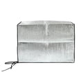 thumbnail image 1 of GAXIRE Cubierta de película de aluminio de metal para aire acondicionado, protección solar para exteriores, color plateado, 84 x 59 x 32 cm, 1 of 6