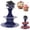 Dark Blue, variant on Z52LingLing Decoration dark blue Graduation Season Cake Stand (42x30 cm) – Elegant Three-Tier Cupcake Stand for Graduation Dessert Display