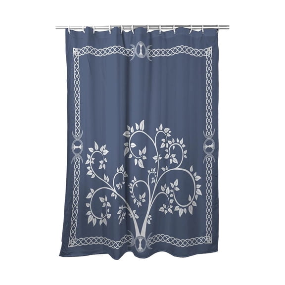 Shower Curtain Celtic Tree Framed
