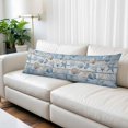 thumbnail image 2 of Blue Coastal Body Pillow Cover 20 x 54 Inch Decorative Pillow Cover Beach Ocean Nautical Seashells Starfish Coral Lumbar Pillowcase Seasonal Rectangle Cushion Case for Couch Sofa Bed Living Room, 2 of 9