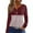Wine_08#711b, variant on Hearthz Long Sleeve Workout Tops for Women Color Block V-Neck Button Henley Tank Top Women Plus Size Trendy Fall Fashion Winter Raglan Sleeve T Shirts for Women
